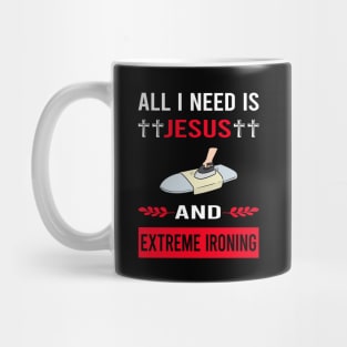 I Need Jesus And Extreme Ironing Mug